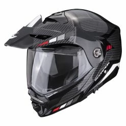 Best Pirce ???? Plastic Scorpion Adx-2 Camino Modular Helmet Black Silver ⭐