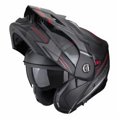 Buy ???? Plastic Scorpion Adx-2 Carrera Modular Helmet Black Red ⭐
