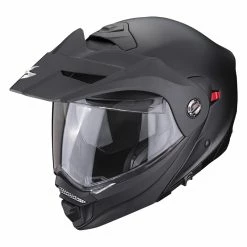 Promo ???? Plastic Scorpion Adx-2 Solid Modular Helmet Matt Black ⭐