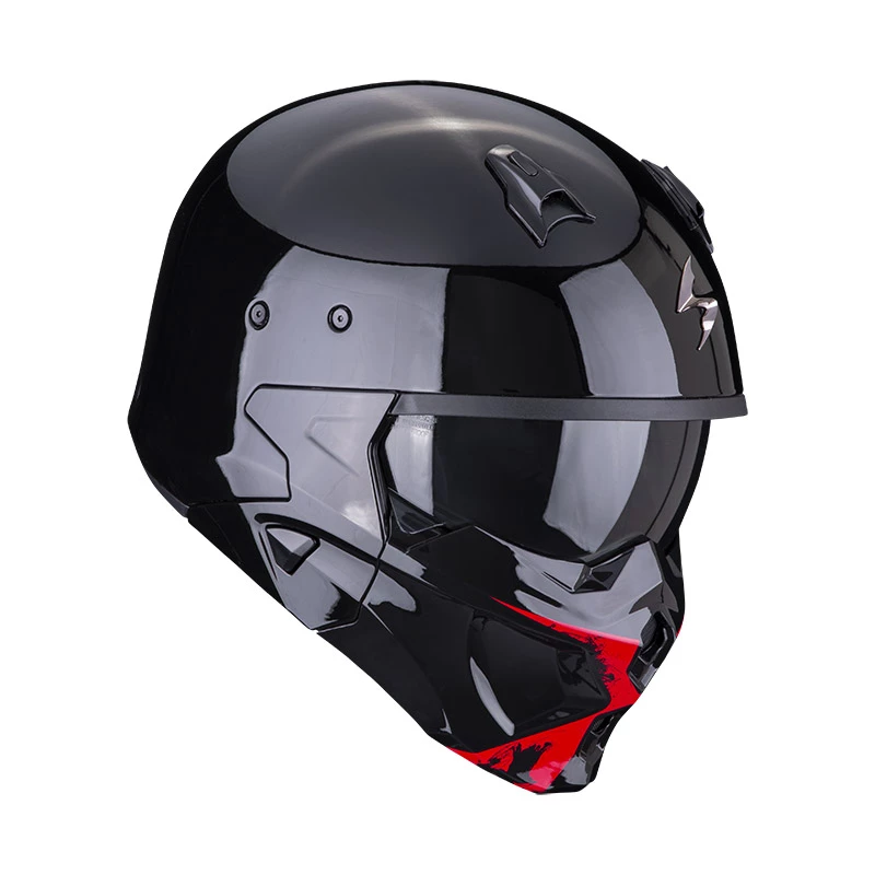 Deals ???? Removable Chin Scorpion Covert X Tanker Helmet Black Red ???? 5 Deals ???? Removable Chin Scorpion Covert X Tanker Helmet Black Red ???? - Image 3