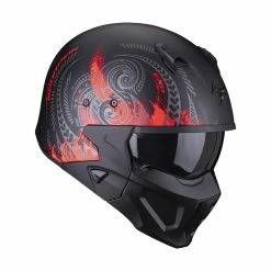 Buy ⭐ Removable Chin Scorpion Covert X Tattoo Helmet Black Matt Red ???? 7 Buy ⭐ Removable Chin Scorpion Covert X Tattoo Helmet Black Matt Red ???? -Scorpion Shop scorpion covertx tattoo rosso 3