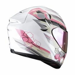 Best deal ???? Fiber Scorpion Exo 1400 Evo Air Gaia White Pink ???? -Scorpion Shop scorpion exo1400 air gaia bianco 3