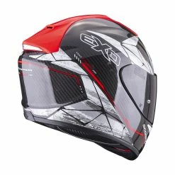 New ???? Fiber Scorpion Exo-1400 Carbon Air Aranea Helmet Red ???? -Scorpion Shop scorpion exo1400 carbon air aranea rosso 3