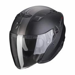 Best Sale ???? Plastic Scorpion Exo 230 Sr Helmet Black Matt Silver Red ✔️