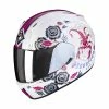 Deals ???? Plastic Scorpion Exo 390 Chica 2 Helmet White Pink ✨ -Scorpion Shop scorpion exo390 air chica2 bianco