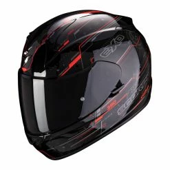 Budget ???? Plastic Scorpion Exo 390 Beat Helmet Red Black ????