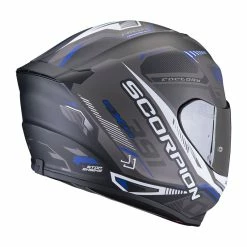 Hot Sale ???? Plastic Scorpion Exo 391 Haut Helmet Black Matt Blue ✔️ 7 Hot Sale ???? Plastic Scorpion Exo 391 Haut Helmet Black Matt Blue ✔️ -Scorpion Shop scorpion exo391 haut blu 3