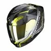 Outlet ???? Plastic Scorpion Exo 391 Haut Helmet Black Silver Yellow ???? -Scorpion Shop scorpion exo391 haut giallo