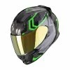 Hot Sale ❤️ Plastic Scorpion Exo 491 Spin Helmet Black Green ???? -Scorpion Shop scorpion exo491 spin verde