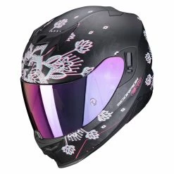 Deals ???? Plastic Scorpion Exo 520 Air Tina Helmet Black Silver ❤️