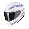 New ✨ Plastic Scorpion Exo 930 Multi Helmet White Blue Red ???? -Scorpion Shop scorpion exo930 multi bianco