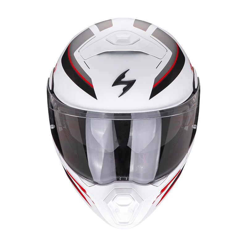 Deals ???? Plastic Scorpion Exo 930 Navig Modular Helmet White Red ???? 4 Deals ???? Plastic Scorpion Exo 930 Navig Modular Helmet White Red ???? - Image 2
