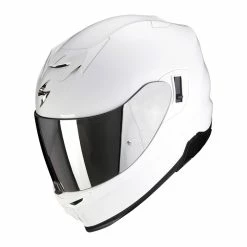 New ???? Plastic Scorpion Exo 520 Evo Air Solid Helmet White ✔️