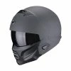 Best Sale ???? Removable Chin Scorpion Exo Combat 2 Graphite Helmet Grey ???? -Scorpion Shop scorpion exo combat 2 graphite grigio