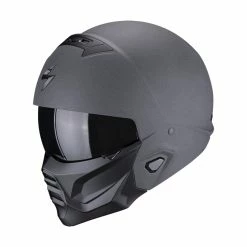 Best Sale ???? Removable Chin Scorpion Exo Combat 2 Graphite Helmet Grey ????