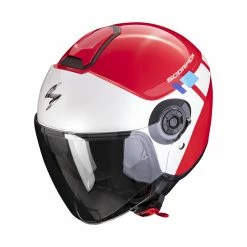 Flash Sale ???? Plastic Scorpion Exo City 2 Mall Helmet Red White Blue ????