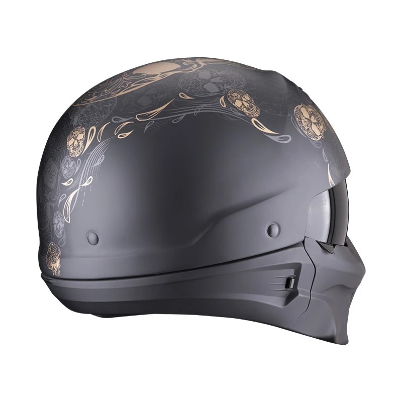 Brand new ???? Removable Chin Scorpion Exo Combat Evo Kalavera Helmet Black Gold ???? 5 Brand new ???? Removable Chin Scorpion Exo Combat Evo Kalavera Helmet Black Gold ???? - Image 3