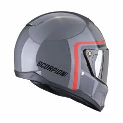 Best deal ???? Fiber Scorpion Exo Hx1 Nostalgia Helmet Grey Black Red ???? -Scorpion Shop scorpion exohx1 nostalgia grigio 3