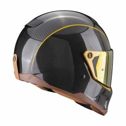 Best Sale ⭐ Fiber Scorpion Exo-hx1 Carbon Se Helmet Black Gold ❤️ -Scorpion Shop scorpion exohx1 se gold 3