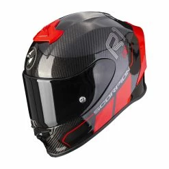 Best deal ???? Fiber Scorpion Exo R1 Carbon Air Corpus 2 Helmet Red ????