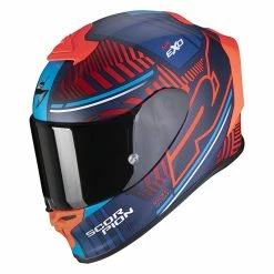 Best Sale ???? Fiber Scorpion Exo R1 Air Victory Helmet Blue Red ????