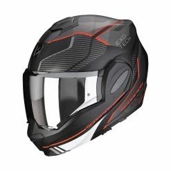 Flash Sale ???? Plastic Scorpion Exo Tech Evo Animo Helmet Black Matt Red ????