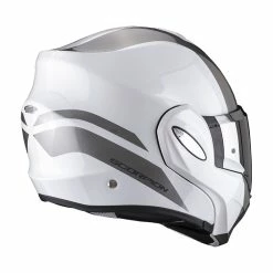 Best Pirce ⌛ Plastic Scorpion Exo Tech Forza Helmet White Silver ???? -Scorpion Shop scorpion exotech forza biancoargento 3