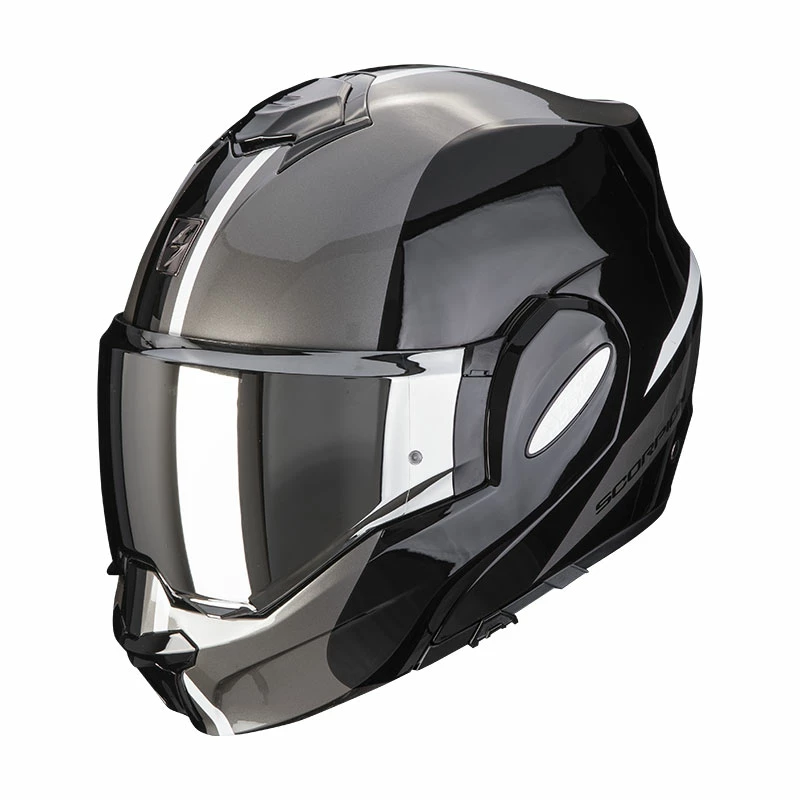 Outlet ???? Plastic Scorpion Exo Tech Evo Forza Helmet Black Silver ???? 3 Outlet ???? Plastic Scorpion Exo Tech Evo Forza Helmet Black Silver ????