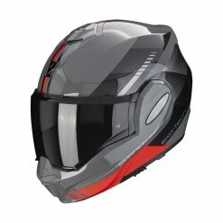 Best Pirce ???? Plastic Scorpion Exo Tech Evo Genre Helmet Grey Red ????