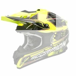 New ❤️ Visors Scorpion Vx-15 Evo Air Peak Magma Black-neon Yellow ????