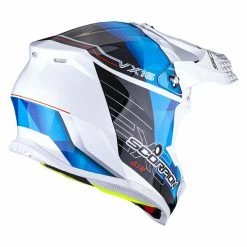 Best Pirce ✔️ Plastic Scorpion Vx-16 Evo Air Gem Helmet White Blue ???? -Scorpion Shop scorpion vx16 evo air gem blu 3