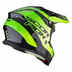 Brand new ???? Plastic Scorpion Vx-16 Evo Air Soul Helmet Black Green ⌛ -Scorpion Shop scorpion vx16 evo air soul verde 3