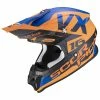 Hot Sale ???? Plastic Scorpion Vx-16 Air X Turn Helmet Orange Blue ???? -Scorpion Shop scorpion vx16air xturn arancio