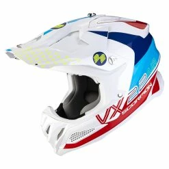 Best reviews of ✨ Fiber Scorpion Vx-22 Air Ares Helmet White Blue Red ????