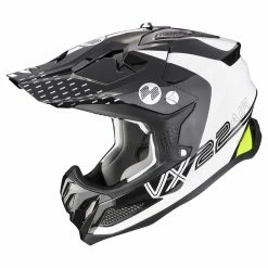 Promo ???? Fiber Scorpion Vx-22 Air Ares Helmet White Black Yellow ⭐
