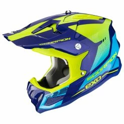 Brand new ???? Fiber Scorpion Vx-22 Air Attis Helmet Blue Yellow ⭐
